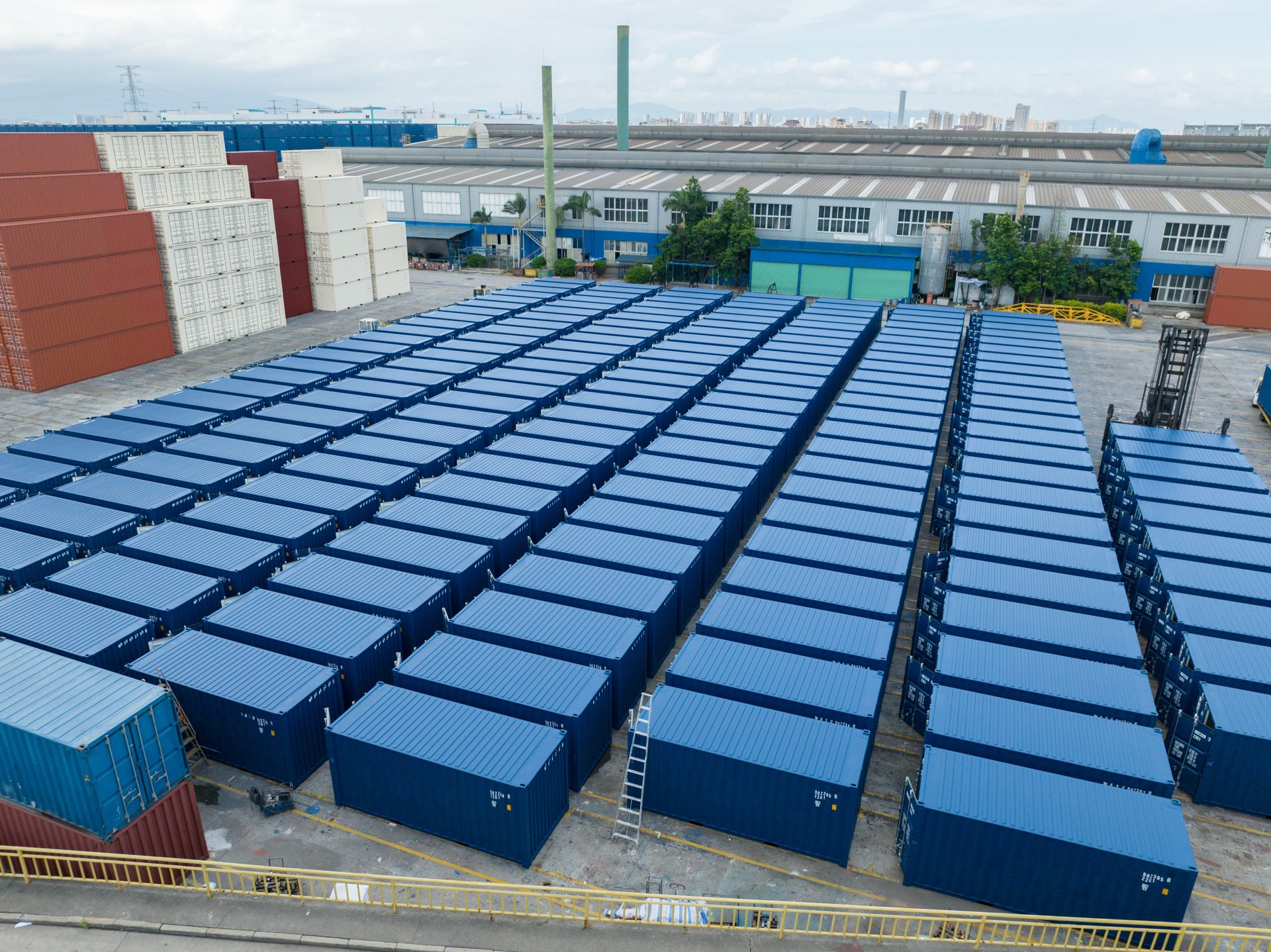 Newly produced containers